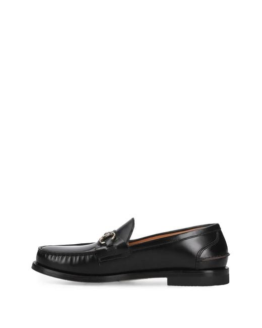 Premiata Black Leather Loafers for men