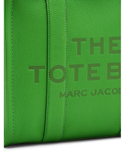 Bolso The Leather Medium Tote Marc Jacobs de color Green