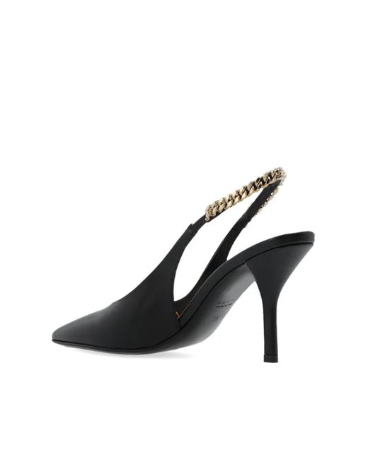 Gucci Black 105Mm Signoria Slingback Pumps
