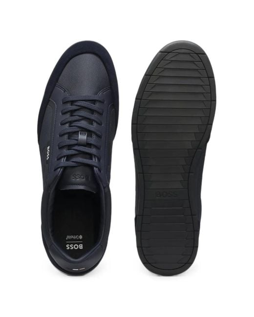 Boss Blue Baskets Nitan À Empiècements for men