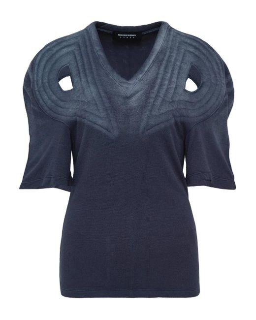 Kiko Kostadinov Blue Celritatem Padded T-Shirt