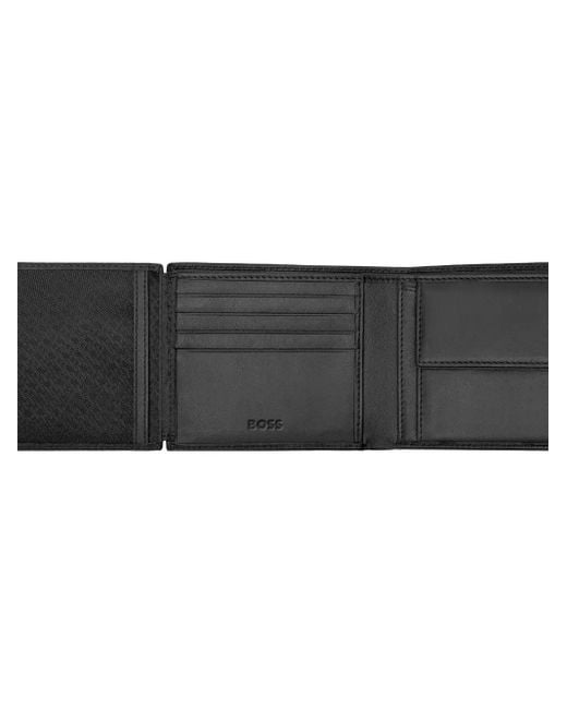 Boss Black Logo-Lettering Wallet for men