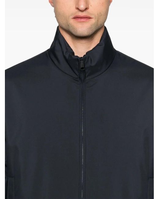 Moncler Blue Luserna Bomber Jacket for men