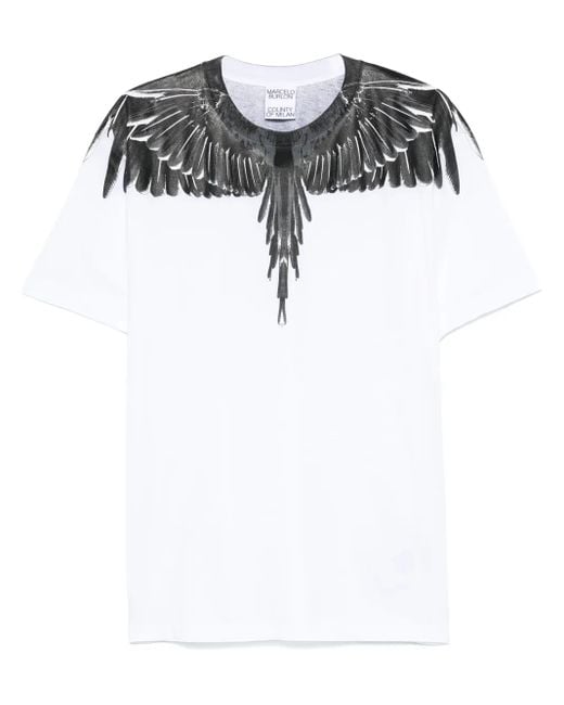 Marcelo Burlon Black 'icon Wings' T-shirt for men