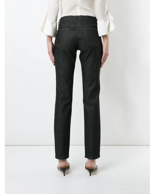 Jean 'Rockstud' À Coupe Droite Valentino Garavani en coloris Black
