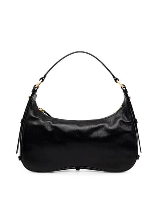 Pollini Black Viktoria Logo-Debossed Tote Bag
