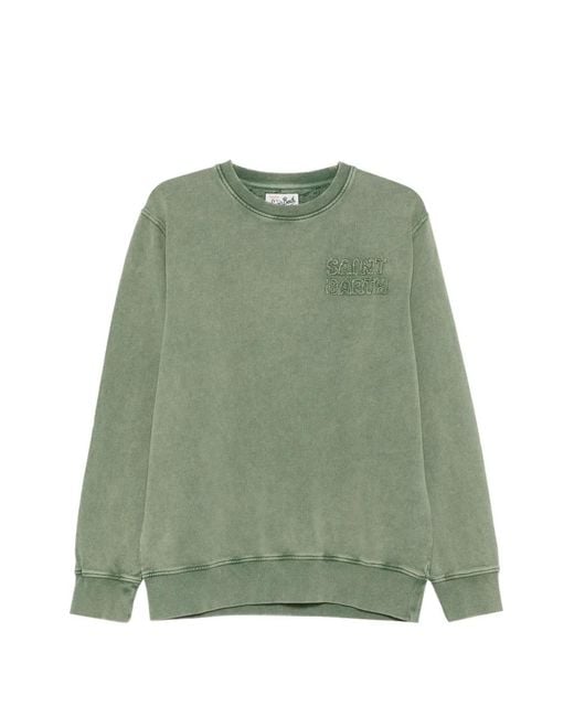 Mc2 Saint Barth Pullover Mit Logo-Patch in Green für Herren