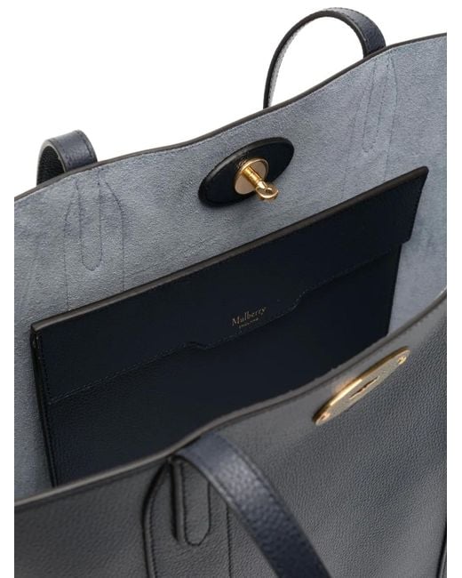 Mulberry Black Grained Leather Tote Bag