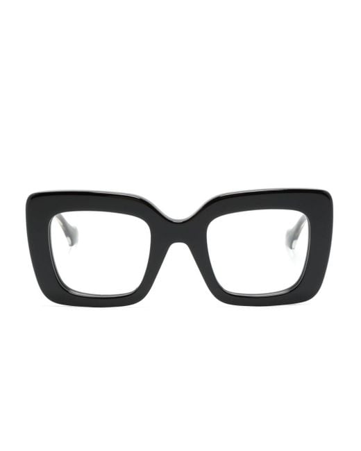 Gucci Black Oversized-Brille mit GG