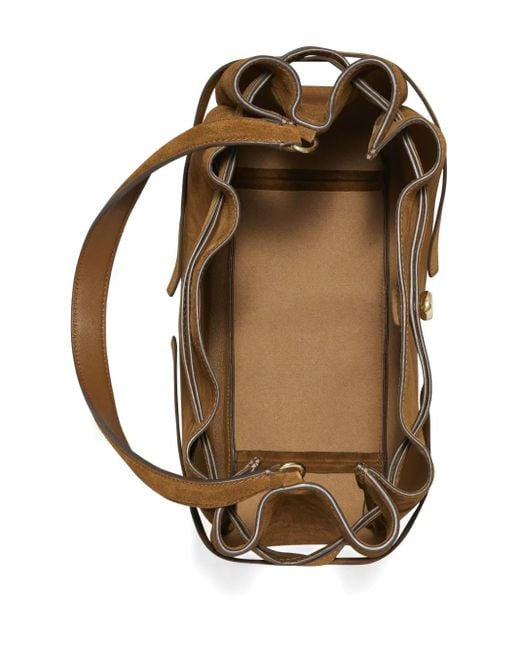 Tory Burch Brown Large Romy Suede Shoulder Bag