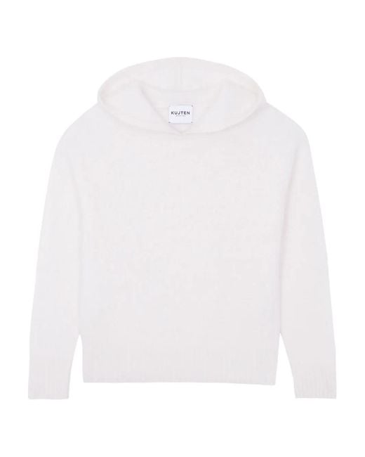 Kujten White Soso Hooded Sweater