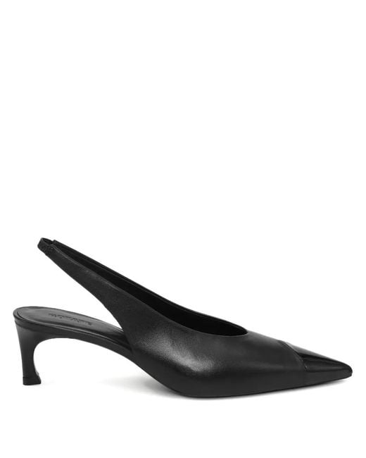 ROTATE BIRGER CHRISTENSEN Black Slingback Leather Pumps