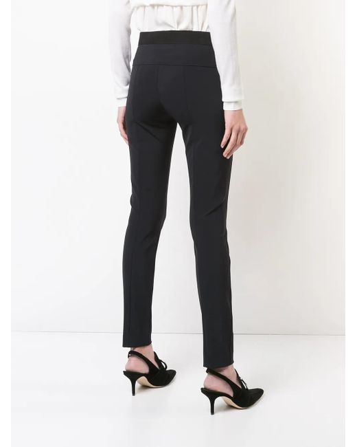 Pantalon Skinny À Détails De Plis Veronica Beard en coloris Blue
