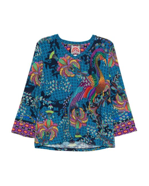 Top Janie di Johnny Was in Blue