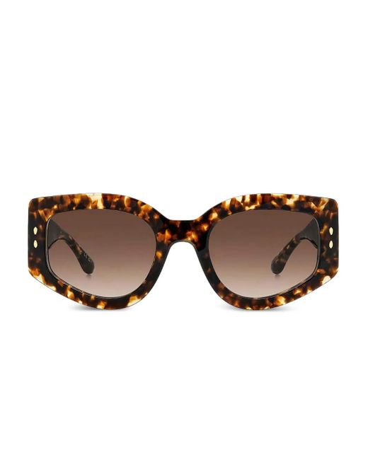Isabel Marant Brown Oversize-Frame Sunglasses