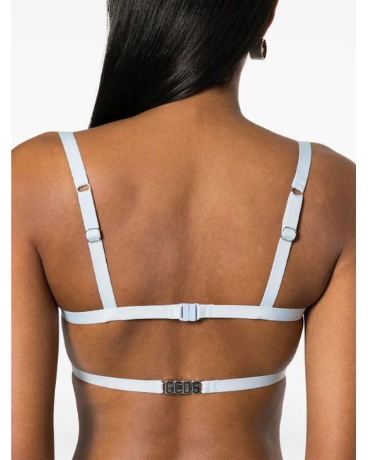 Gcds White Sequined Bra Top