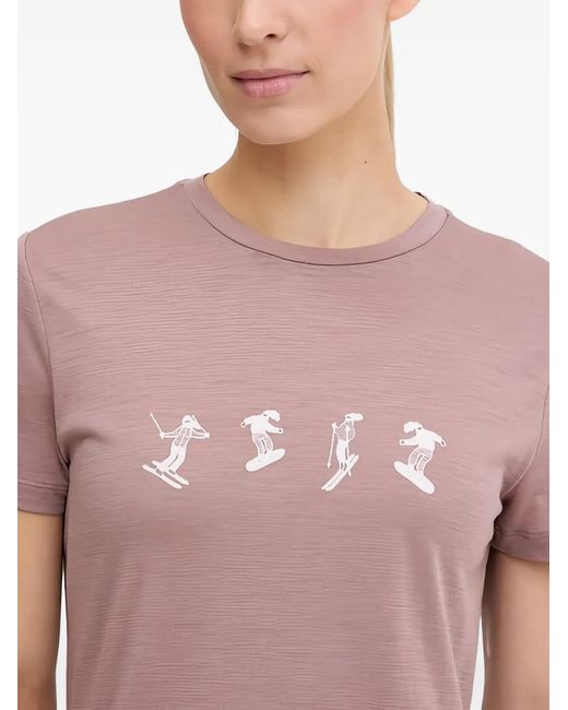 Icebreaker Pink Graphic-Print T-Shirt