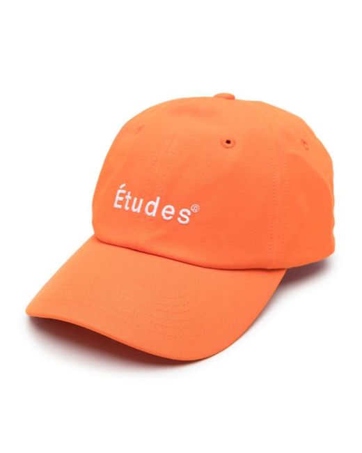 Cappello da baseball Booster con ricamo di Etudes Studio in Orange