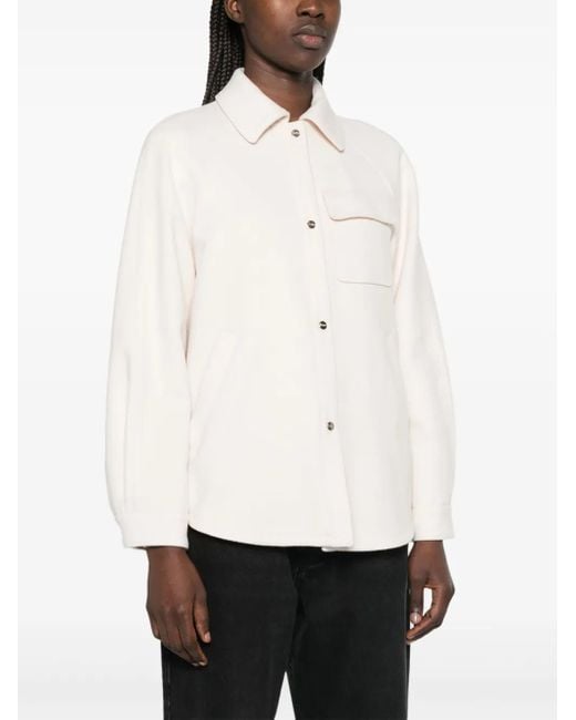Herno White Virgin Wool Jacket