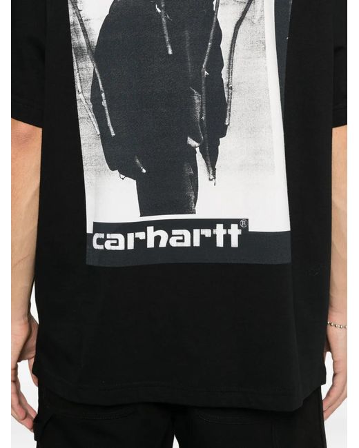 Archive Script T-shirt Carhartt de hombre de color Black