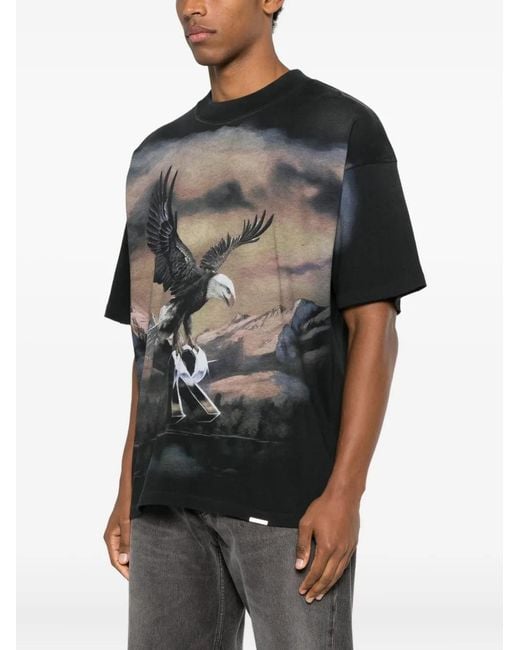 Represent Black "Chrome Flight" T-Shirt for men