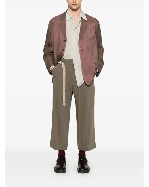 Ziggy Chen Brown Cotton Blazer for men