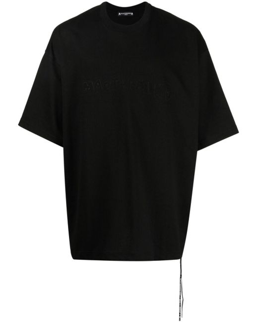 メンズ MASTERMIND WORLD オーバーサイズ Tシャツ Black