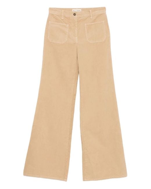 Pantalones con bolsillos de parche Nili Lotan de color Natural