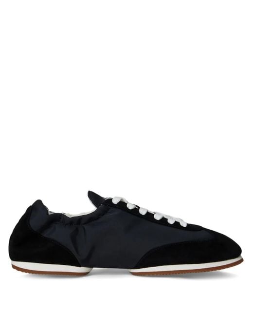 Polo Ralph Lauren Black Ballerina-Sneakers Aus Wildleder