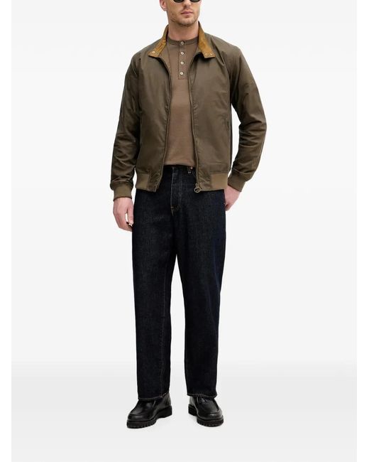 Barbour Green Royston High-Neck Jacket for men