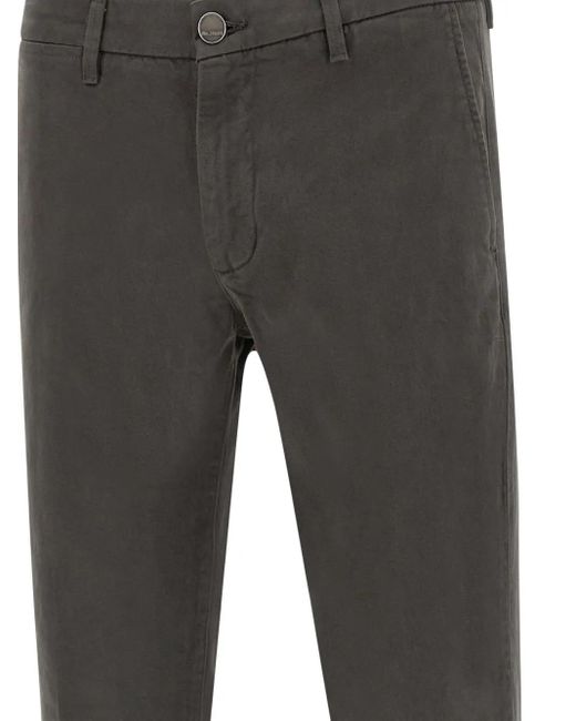 Re-hash Gray Mucha Button Turn-Up Regular Trousers for men