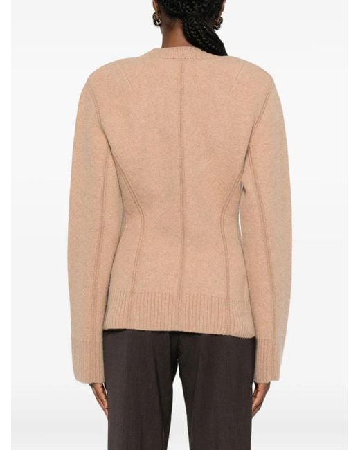 Ermanno Scervino Natural Button-Down Jacket