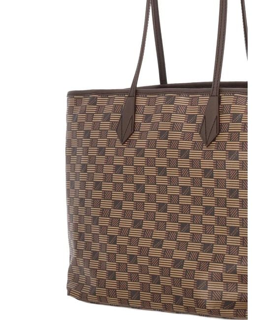 Moreau Brown Patterned Tote Bag