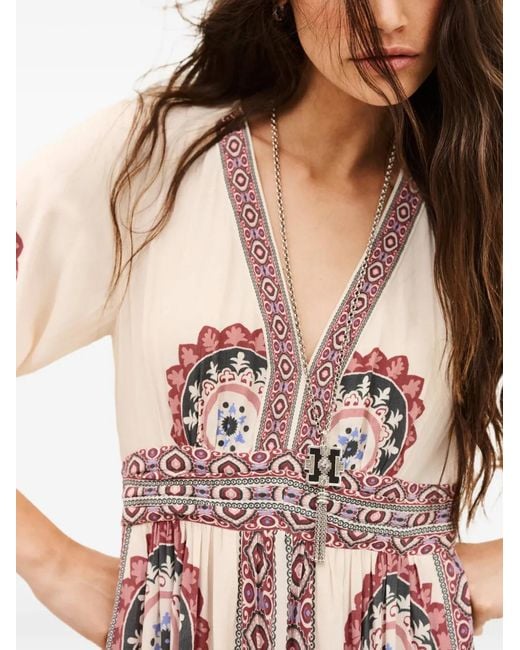 Ba&sh Pink Vere Maxi Dress