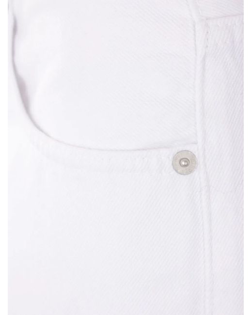 Haikure White Logo-Patch Jeans