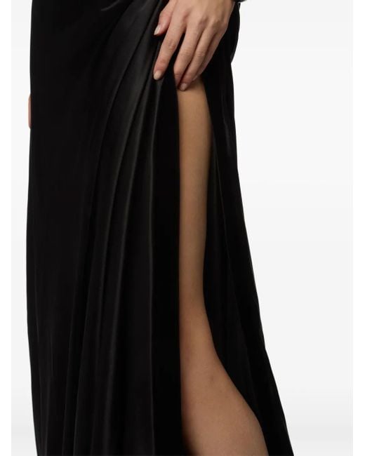Robe Longue À Design Asymétrique Nina Ricci en coloris Black