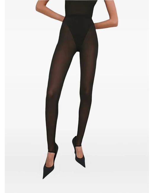 Wardrobe NYC Black Semi-Sheer Leggings