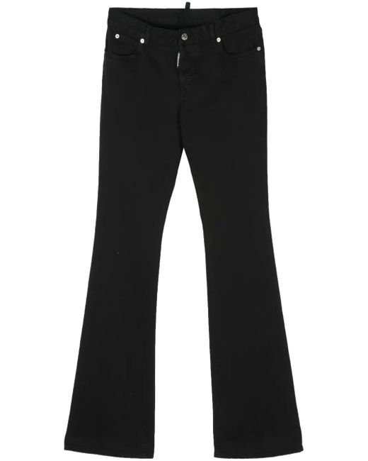 DSquared² ミッドライズ フレアジーンズ Black
