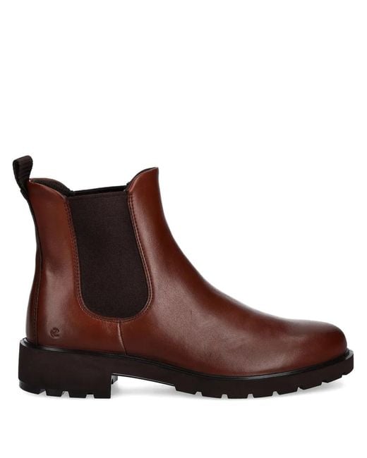 Ecco Metropole Vienna Ankle Boots in Brown | Lyst UK
