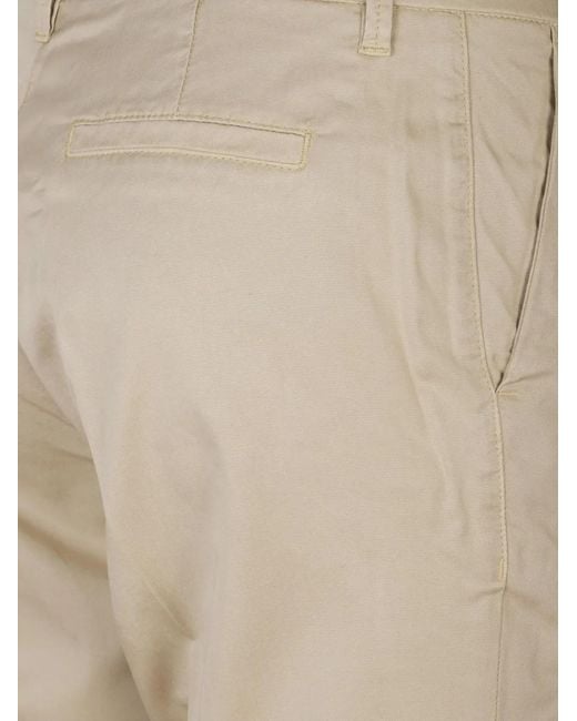 Fay Natural Cuffed Trousers