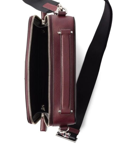 Prada Purple Brique Medium Saffiano Leather Bag for men