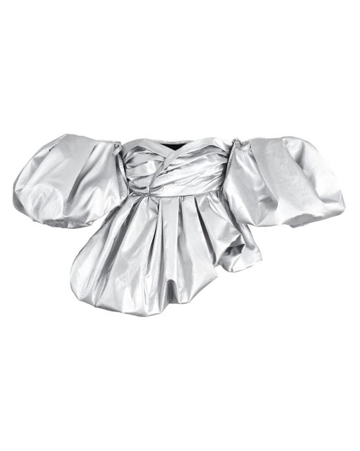 Marc Jacobs Bubble Metallic-Finish Top