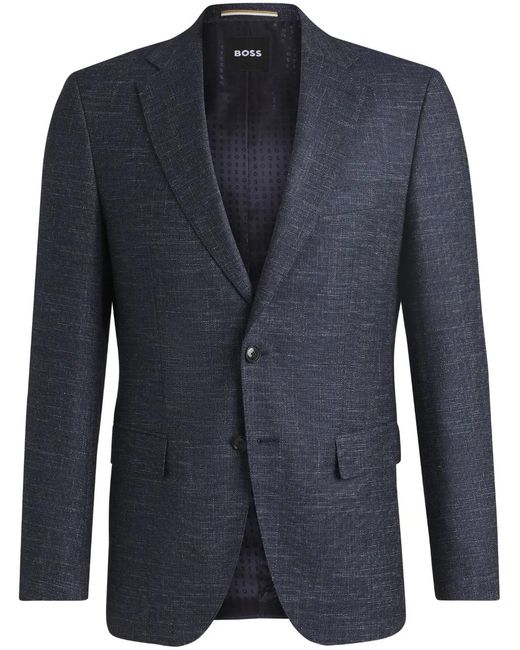 Boss Blue Chambray Blazer for men