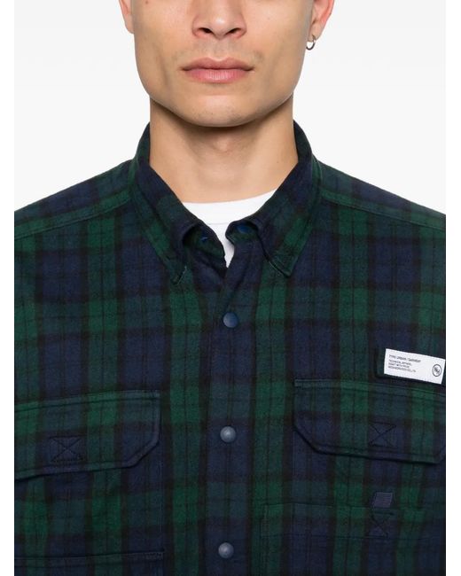 Neighborhood Tartan-Check Shirt in Blue for Men | Lyst