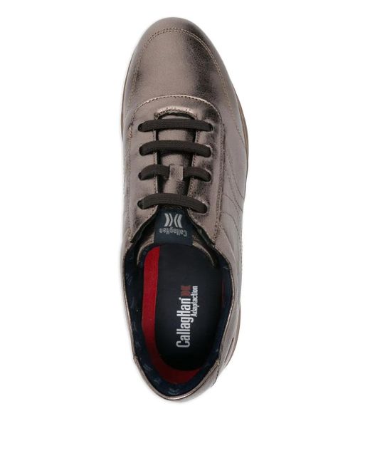 Callaghan Brown Leather Sneakers
