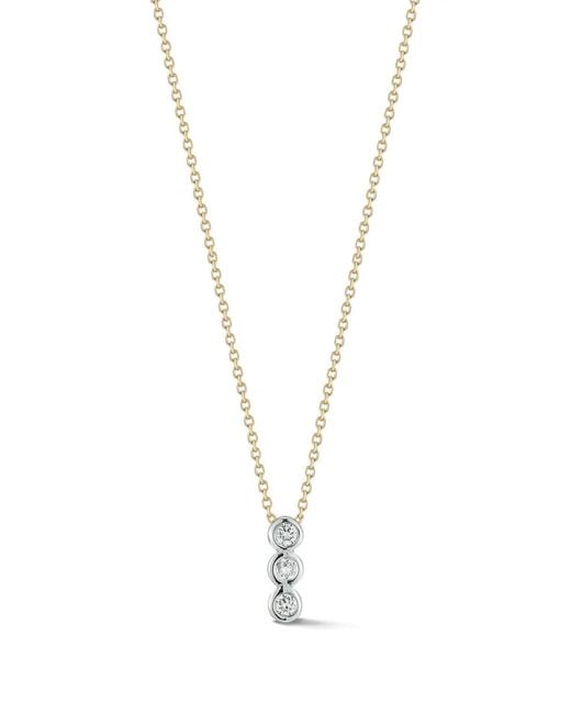Mateo White Trio Diamond Bar Necklace