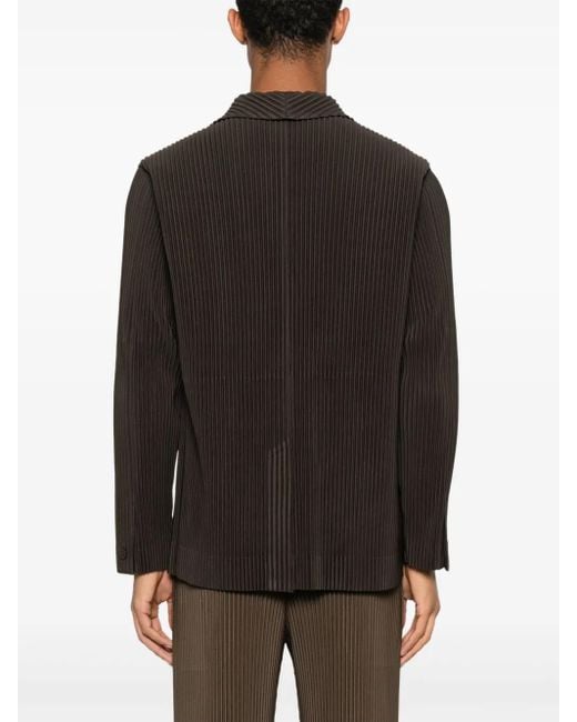 Homme Plissé Issey Miyake Black Corduroy Blazer for men