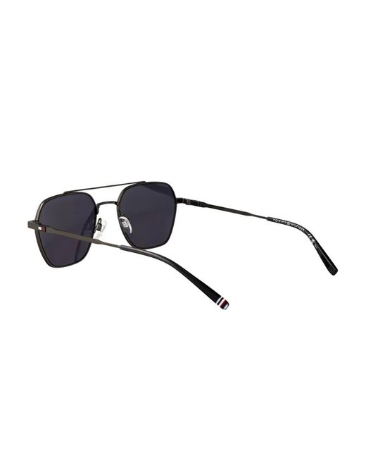 Tommy Hilfiger Blue Pilot-Frame Sunglasses for men