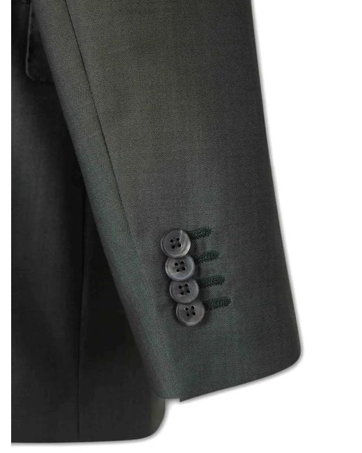Atelier Munro Black Button Single-Breasted Suit for men