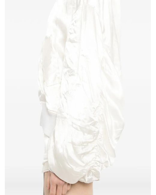 Rick Owens White Secchia Flight Jacket